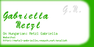 gabriella metzl business card